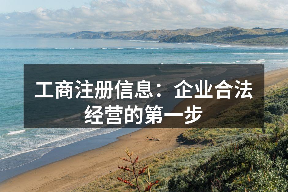 工商注册信息：企业合法经营的第一步