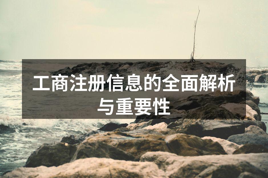 工商注册信息的全面解析与重要性
