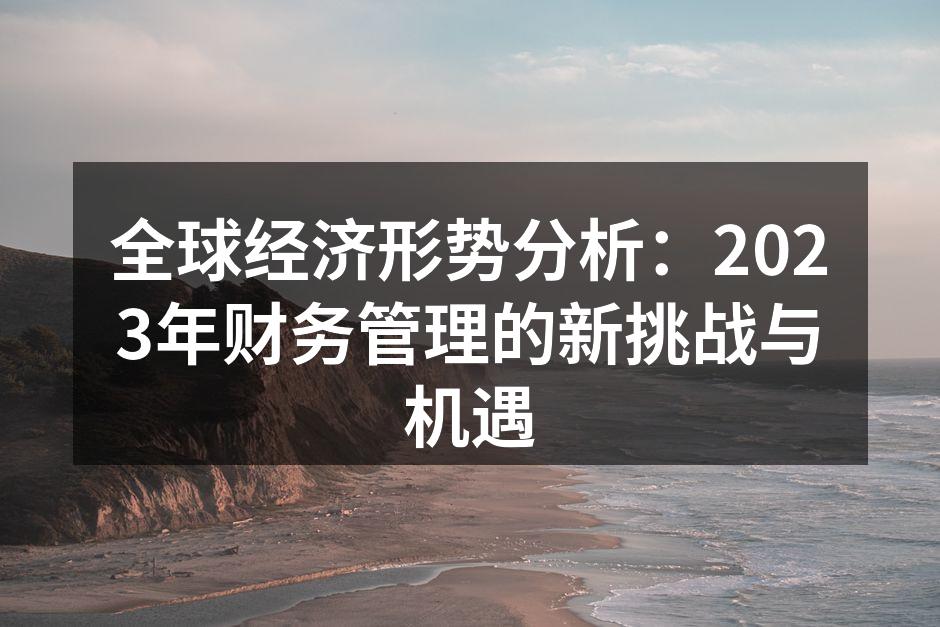 全球经济形势分析：2023年财务管理的新挑战与机遇